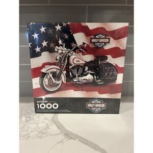 Springbok Harley Davidson Motorcycles 1000 Piece Puzzle 24x30” PZL6198 Vtg 1998